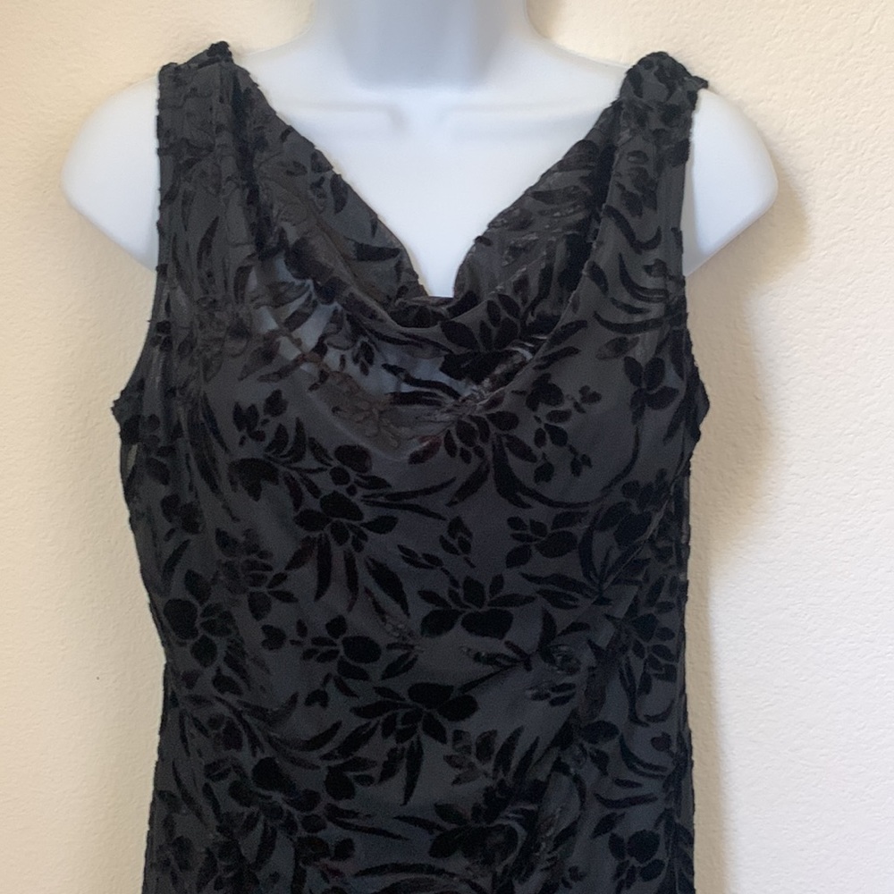 Rampage Black Cowl Neck Black Dress - Large